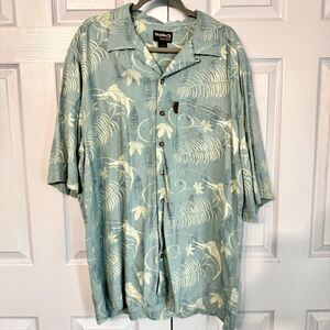 Guide Series LT Rayon Hawaiian Shirt Blue‎